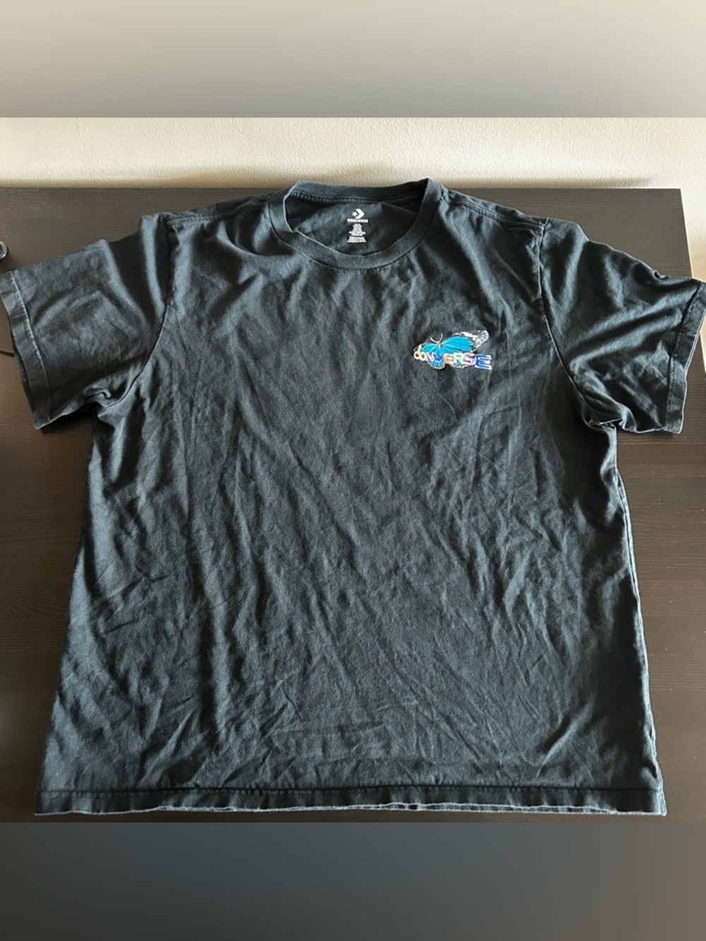 Converse City Butterfly T-shirt - Black (Size XL)